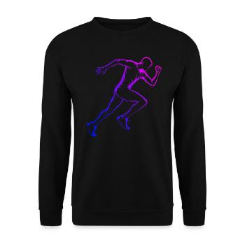 Course féminine Cross Country Running Fitness - Sweat-shirt Unisexe - noir - Devant - Alina (178cm) & Michal (187cm)
