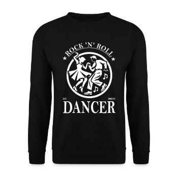 Rock'n'Roll Dancer Vintage Design - Sweat-shirt Unisexe - noir - Devant - Alina (178cm) & Michal (187cm)