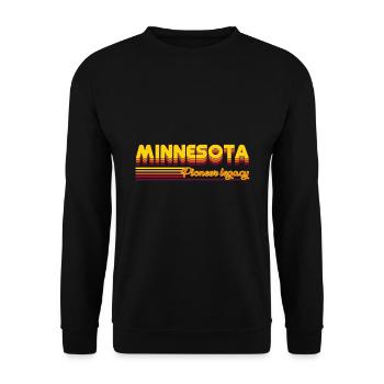 Minnesota États-Unis design - Sweat-shirt Unisexe - noir - Devant - Alina (178cm) & Michal (187cm)