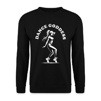 Tanz Göttin – Stilvolles Design für die Tänzerin - Unisex Pullover - Schwarz - Vorne - Alina (178cm) & Michal (187cm)