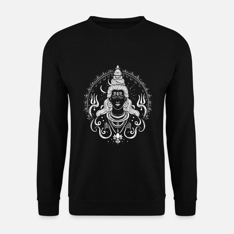 Shiva Design – Spirituelle Kraft - Unisex Pullover - Schwarz