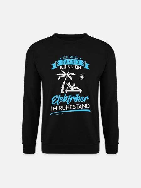 ELEKTRIKER RUHESTAND / HANDWERK - Unisex Pullover - Schwarz