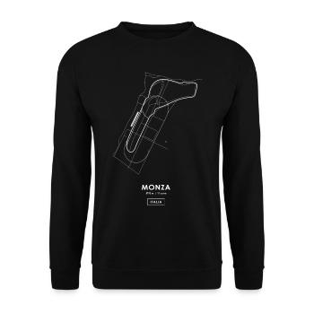 MONZA CIRCUIT - ITALIEN - Unisex Pullover - Schwarz - Vorne - Alina (178cm) & Michal (187cm)
