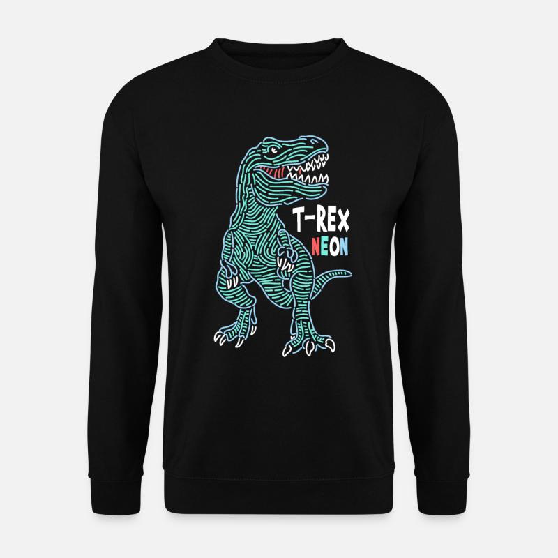 T-Rex Neon - Unisex Sweatshirt - black