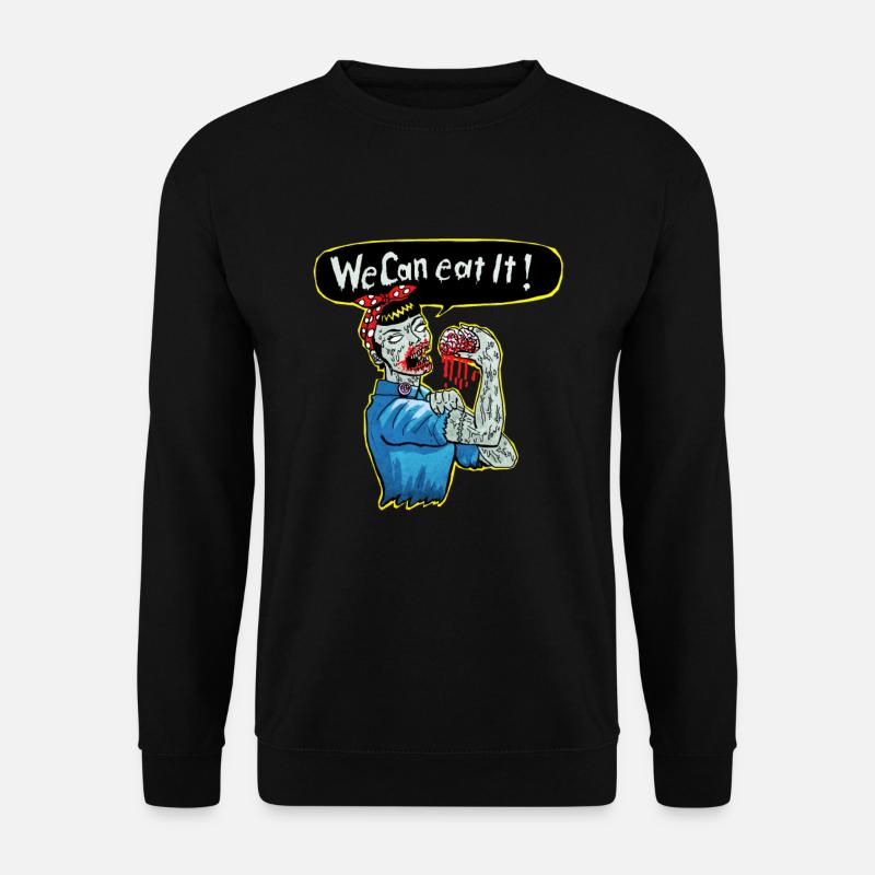 we can eat it - Unisex Pullover - Schwarz