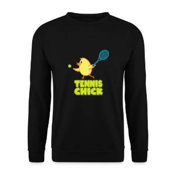 Tennis Chick Girl Ladies - Sweat-shirt Unisexe - noir - Devant - Alina (178cm) & Michal (187cm)