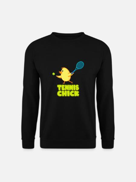 Tennis Chick Mädchen Damen - Unisex Pullover - Schwarz