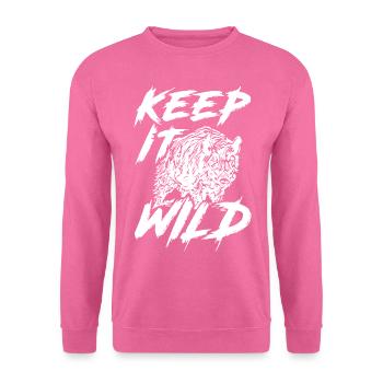 2reborn keep it chasseur de sanglier, cerf jaege - Sweat-shirt Unisexe - rose - Devant