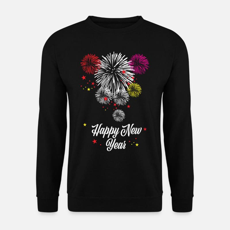 Feux d’artifice Amant - Sweat-shirt Unisexe - noir