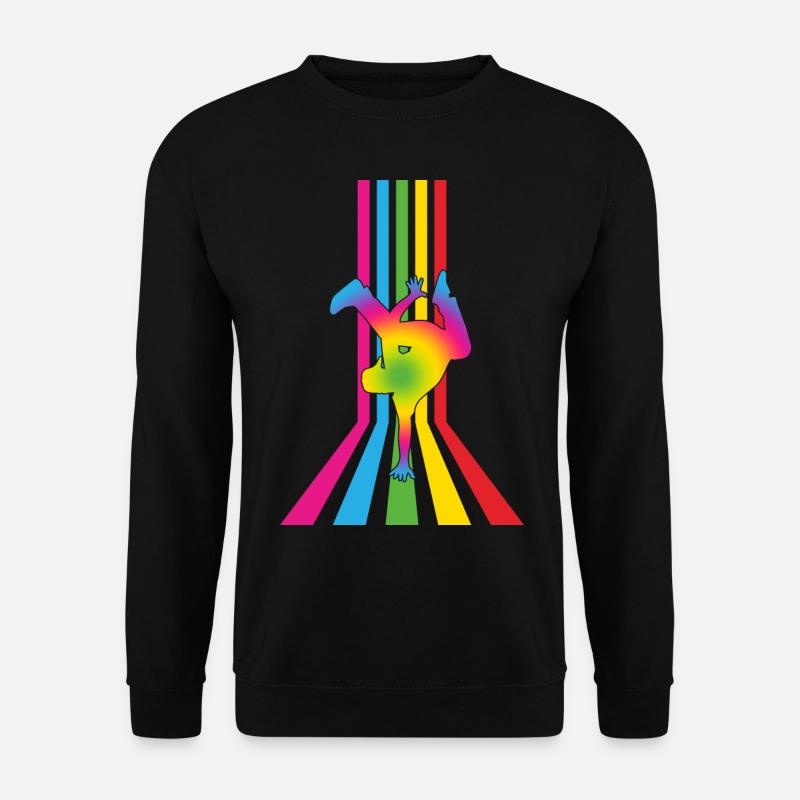 Dance Rainbow graphic - Unisex Sweatshirt - black