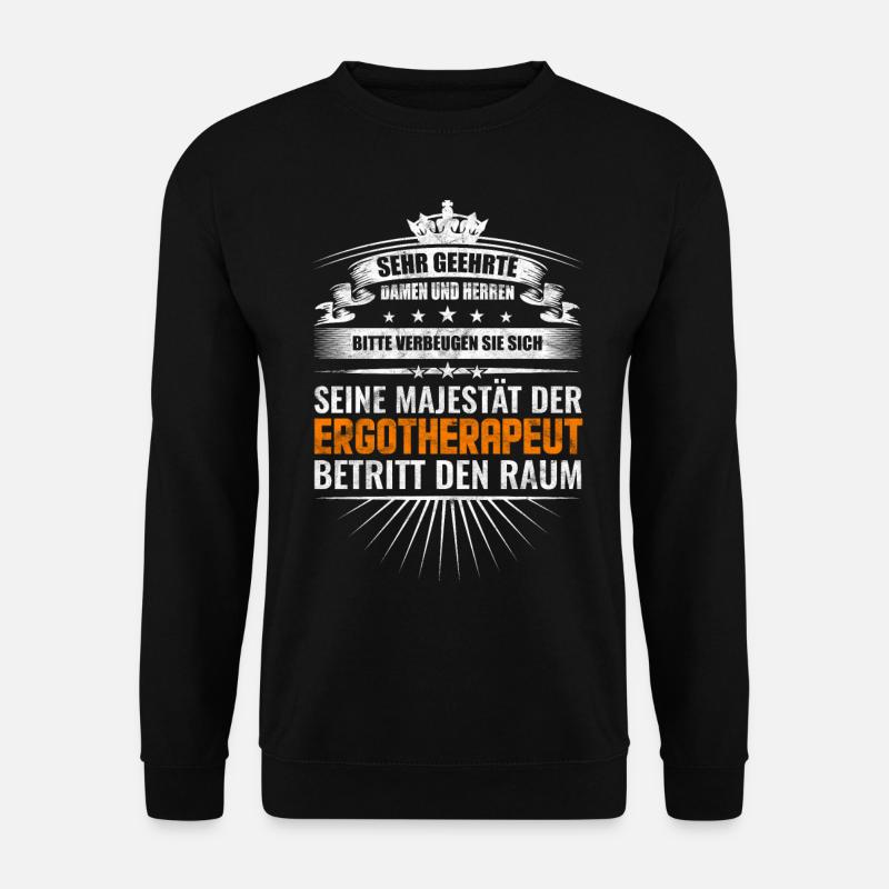 Spruch Ergotherapeut Vintage - Unisex Pullover - Schwarz