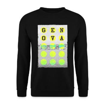 Gênes Italie City Skyline Home Love Holiday - Sweat-shirt Unisexe - noir - Devant - Alina (178cm) & Michal (187cm)