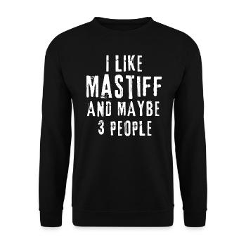 mastiff - Unisex Sweatshirt - black - Front - Alina (178cm) & Michal (187cm)