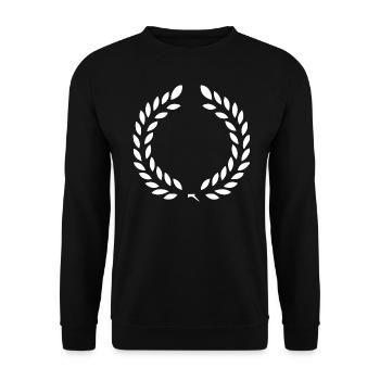 Laurel Wreath - Award of Honours & Victory - Unisex Sweatshirt - black - Front - Alina (178cm) & Michal (187cm)