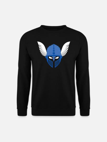 Germanen Helm mit Federn Design, Germania Magna - Unisex Pullover - Schwarz