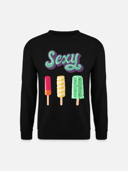 Eis sexy 80s - Unisex Pullover - Schwarz