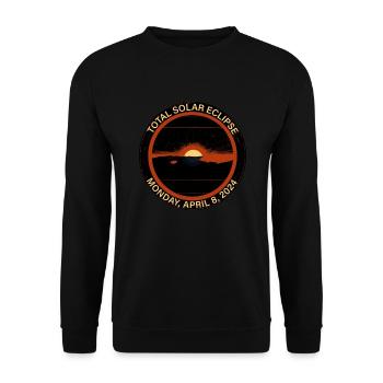Celestial Dance 2024: America's Solar Spectacle - Unisex Sweatshirt - black - Front - Alina (178cm) & Michal (187cm)