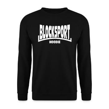 Blocksport Hoodie Ultras Hooligans 1312 Fussball - Unisex Pullover - Schwarz - Vorne - Alina (178cm) & Michal (187cm)