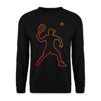 Racquetball Men's Racquetball Play Pickleball - Unisex Sweatshirt - black - Front - Alina (178cm) & Michal (187cm)