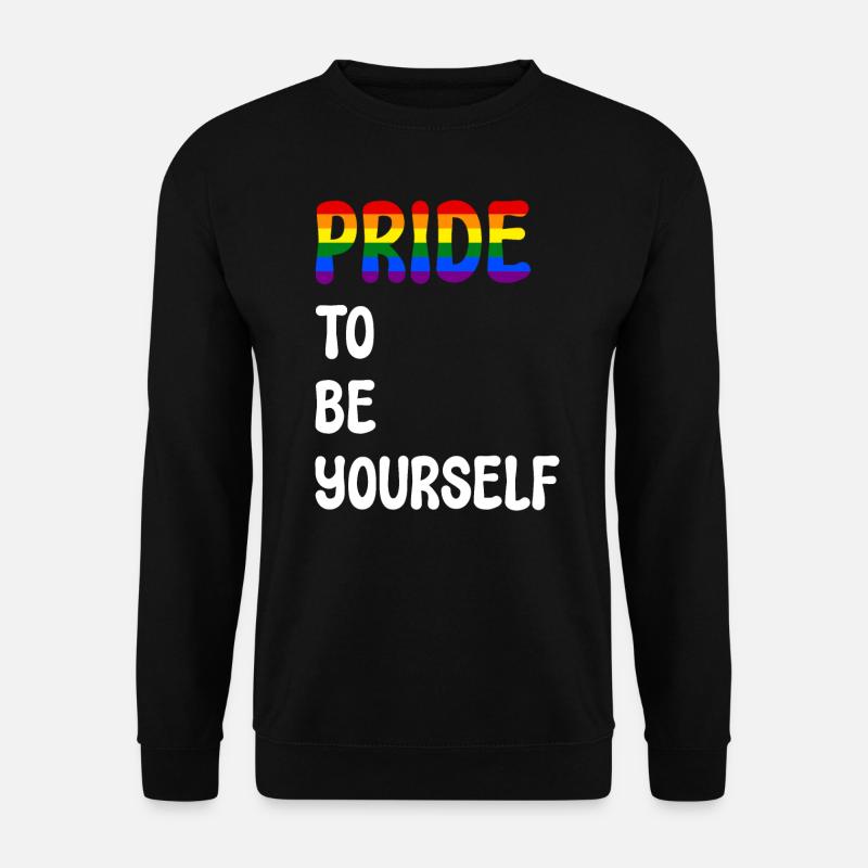 LGBTQ Pride Embrace Lesbian Gay Homosexual - Unisex Pullover - Schwarz