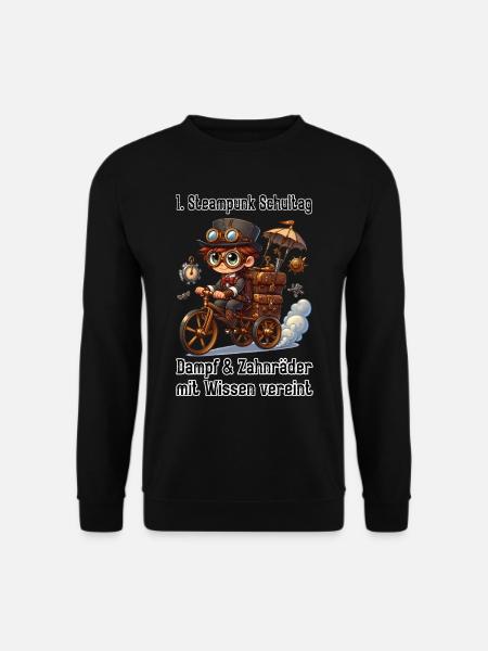 First Steampunk School Day - Unisex Sweatshirt - black