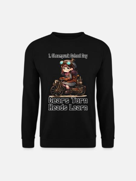 First Steampunk School Day - Unisex Sweatshirt - black