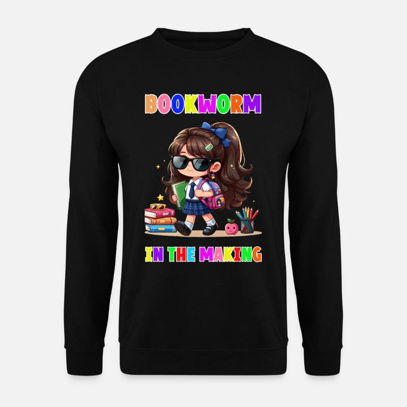 Bookworm in making - Unisex Sweatshirt - black