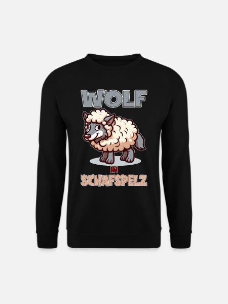Wolf im Schafspelz - Unisex Pullover - Schwarz