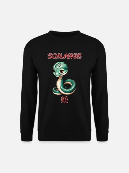 Snake - Chinese Zodiac - Astrology - Unisex Sweatshirt - black