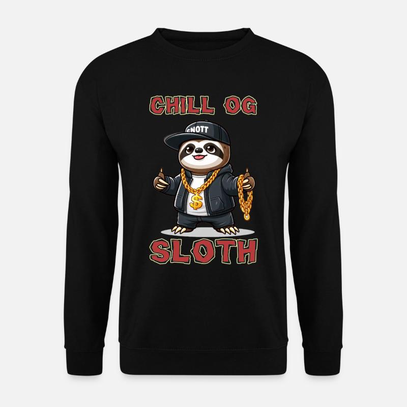 Chill OG Sloth - Unisex Pullover - Schwarz