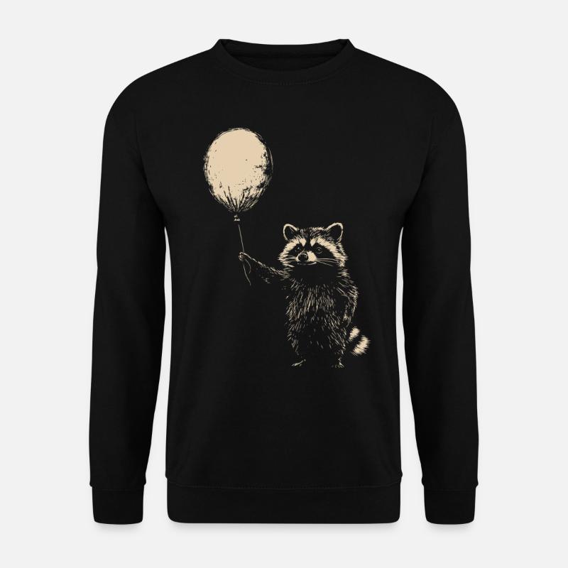 Raton laveur avec ballon - Sweat-shirt Unisexe - noir