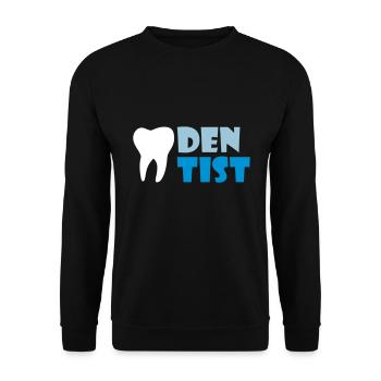 Dentiste (dent) - Sweat-shirt Unisexe - noir - Devant - Alina (178cm) & Michal (187cm)