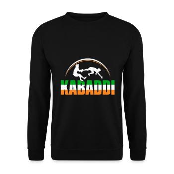 Cadeau pour les amateurs de Kabaddi - Sweat-shirt Unisexe - noir - Devant - Alina (178cm) & Michal (187cm)