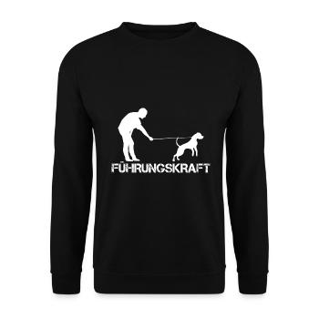 Hundeschule Führungskraft Hundetraining Bekleidung - Unisex Pullover - Schwarz - Vorne - Alina (178cm) & Michal (187cm)