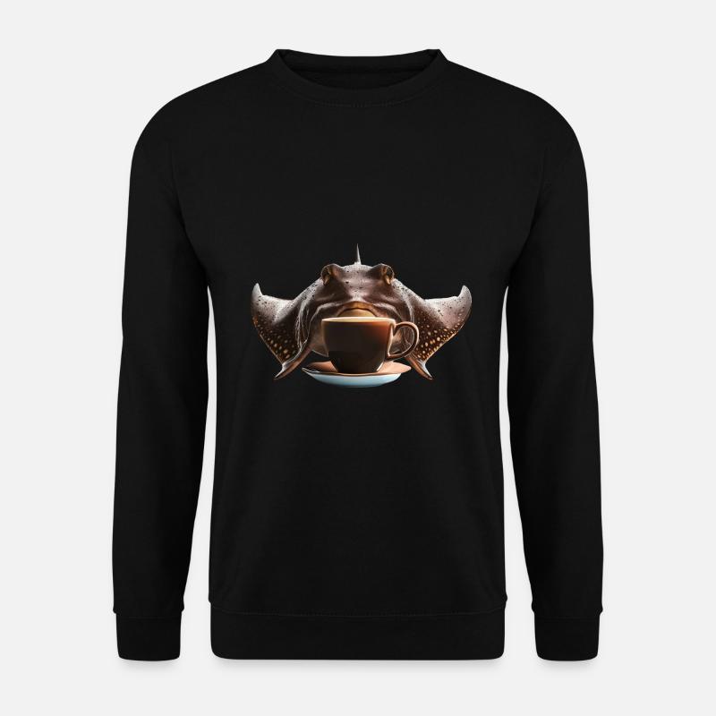 Stingray Kaffee - Unisex Pullover - Schwarz