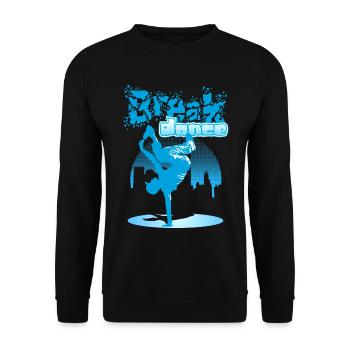 City breakdance - Unisex Pullover - Schwarz - Vorne - Alina (178cm) & Michal (187cm)