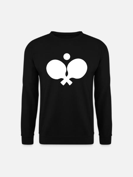 Table tennis table tennis racket table tennis ball - Unisex Sweatshirt - black