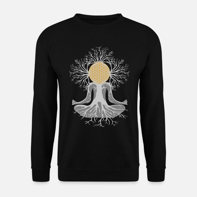 Fleur de vie - Sweat-shirt Unisexe - noir