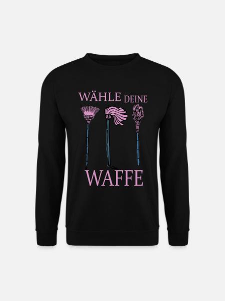 Lustige Besen - Unisex Pullover - Schwarz
