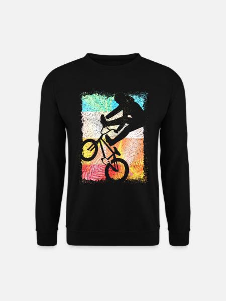 Vintage Bmx Fahrrad - Retro Bmx Rad - Bmx Bike - Unisex Pullover - Schwarz