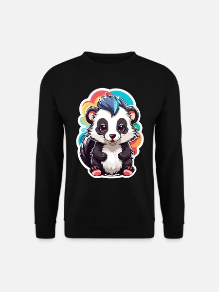 Skunk Cute Kid Color - Unisex Sweatshirt - black