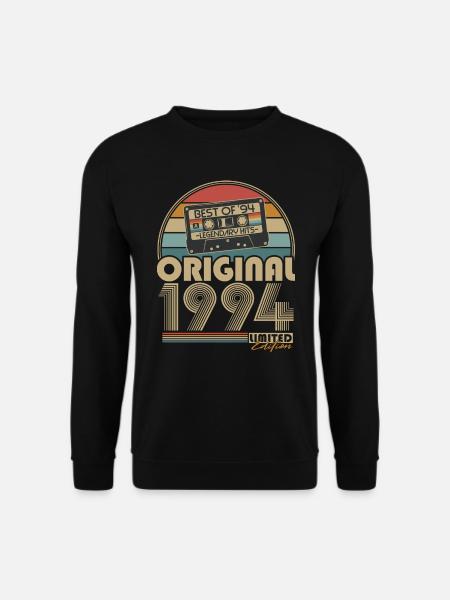 Original 1994 Jahrgang Vintage Retro Geburtstag - Unisex Pullover - Schwarz