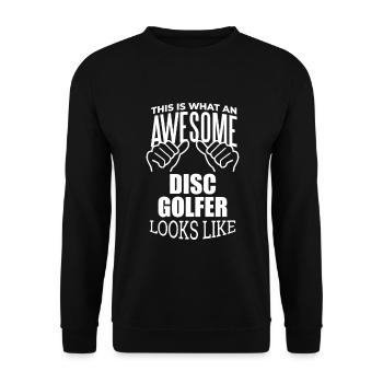 Discgolf - Unisex Pullover - Schwarz - Vorne - Alina (178cm) & Michal (187cm)