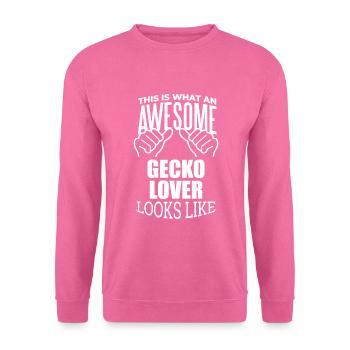 Gecko - Unisex Pullover - Pink - Vorne