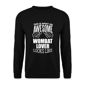 Wombat - Sweat-shirt Unisexe - noir - Devant - Alina (178cm) & Michal (187cm)