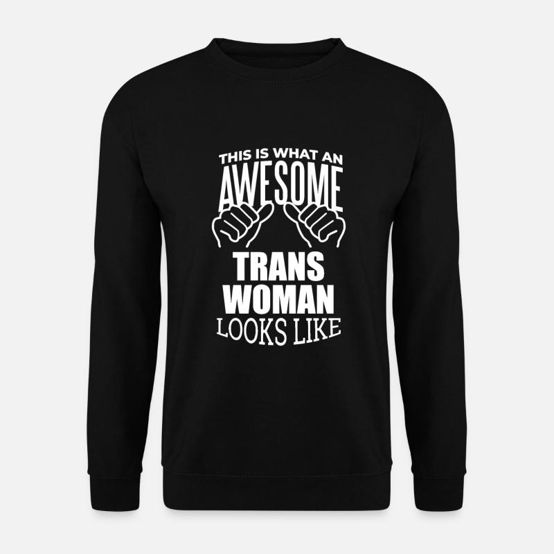 Transfrau - Unisex Pullover - Schwarz
