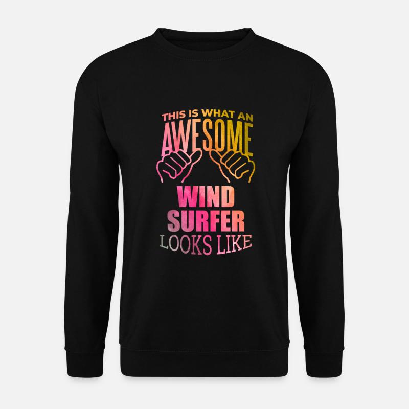 Windsurfen - Unisex Pullover - Schwarz