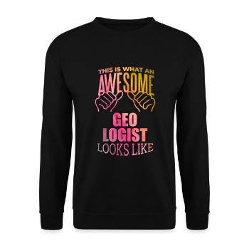 Geologie - Unisex Pullover - Schwarz - Vorne - Alina (178cm) & Michal (187cm)