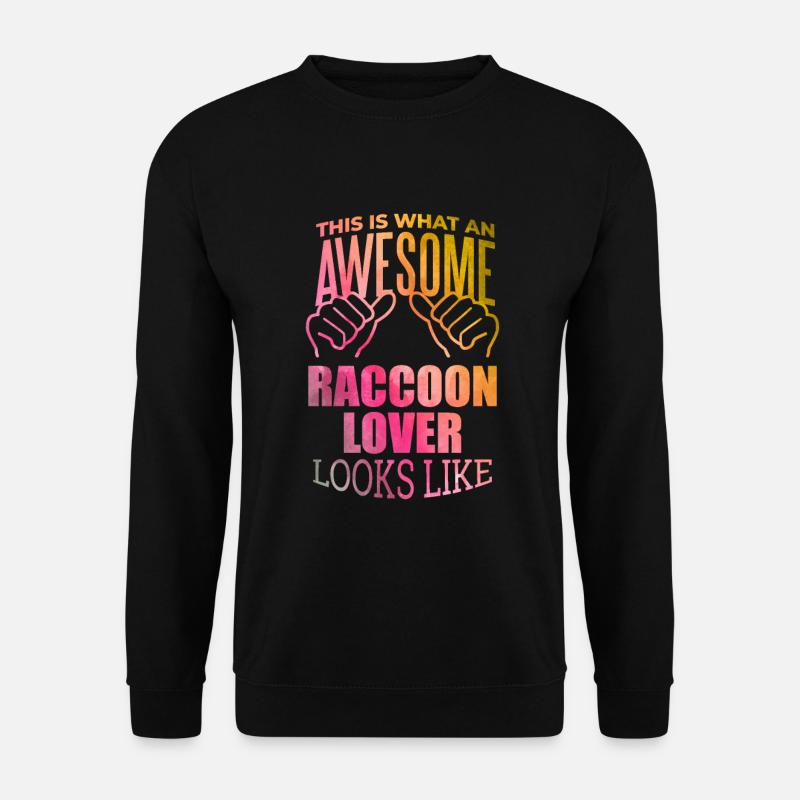 Waschbär - Unisex Pullover - Schwarz