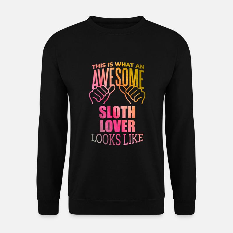 Sloth - Unisex Sweatshirt - black